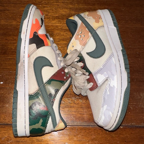 Kids dunks sail multi camo size 5.5y - Picture 3 of 7